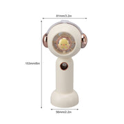 Without Blade Spray Handheld Children Small Fan(White)