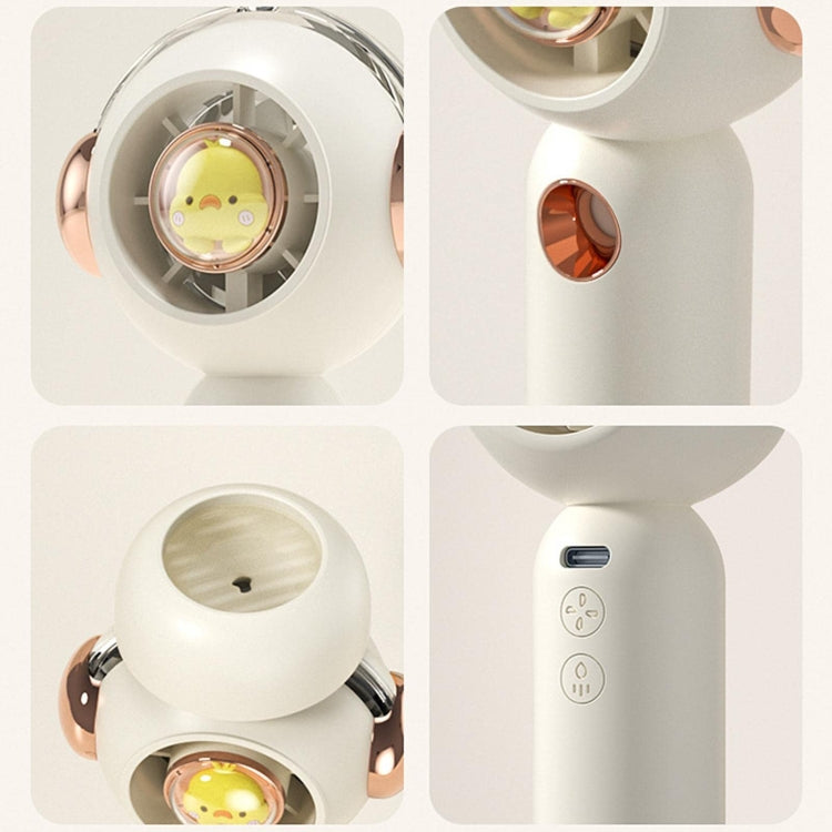 Without Blade Spray Handheld Children Small Fan(White) - Electric Fans by PMC TechLife | Online Shopping South Africa | PMC TechLife | Buy Now Pay Later Mobicred