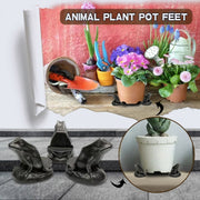 3pcs/set Flower Pot Feet Stand Animal Shape Resin Plant Pots Risers Pad(Turtle)