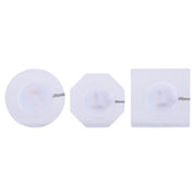 100x10mm Square USB Charging LED Light Up Acrylic Coaster Transparent Crystal Base(Colorful Light)