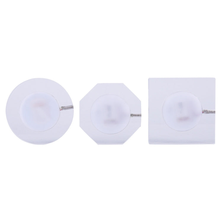 100x10mm Square USB Charging LED Light Up Acrylic Coaster Transparent Crystal Base(Colorful Light)