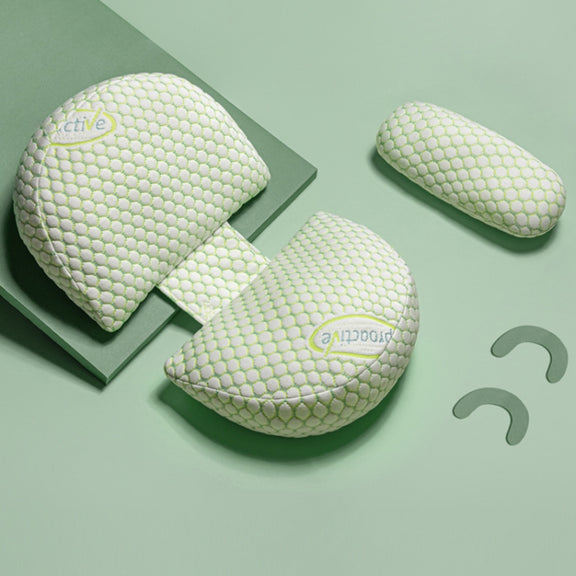 Pregnant Waist Support Side Sleep Pillow Multifunctional Removable Abdomen Pillow, Color: Probiotics Green