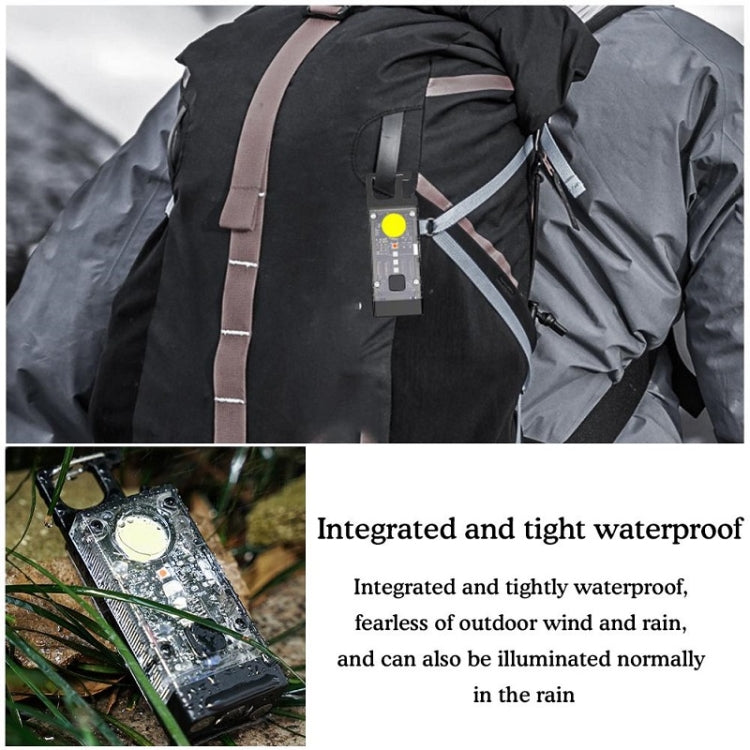 Outdoor Camping Multifunctional Solar Highlighted Mini Keychain Light(Black) - Mini Flashlight by PMC TechLife | Online Shopping South Africa | PMC TechLife