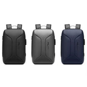 Business Large Capacity Travel Bag Multifunctional Water-resistant Laptop Backpack With USB Port(Light Grey)