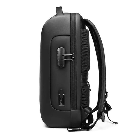 Business Large Capacity Travel Bag Multifunctional Water-resistant Laptop Backpack With USB Port(Blue)