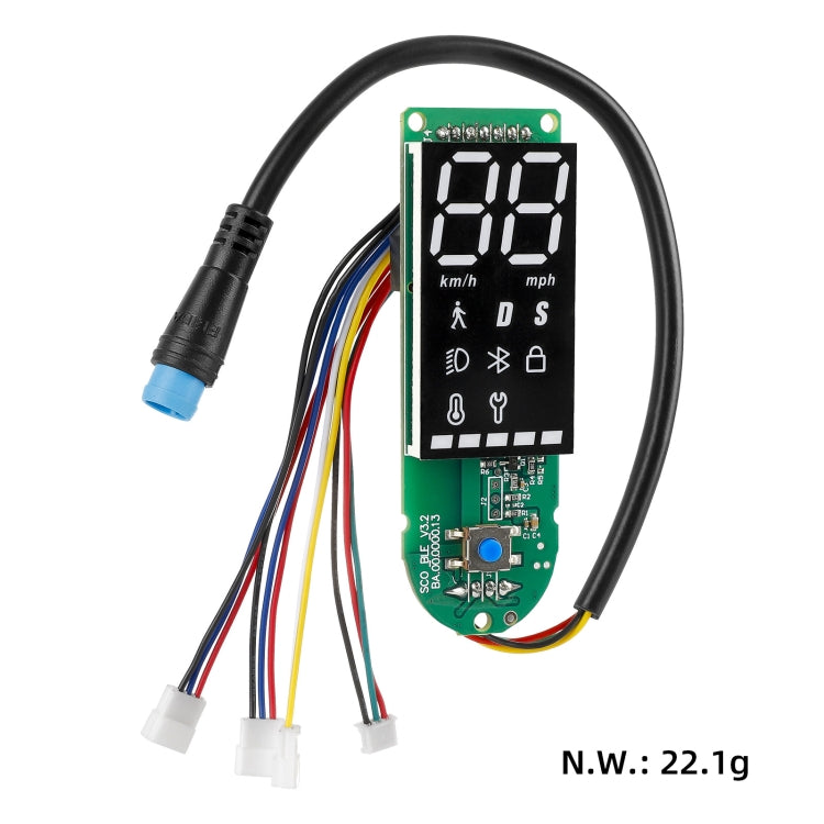 For Xiaomi Electric Scooter Pro/Pro 2/1S Four-Wire Double Brake Bluetooth Board Set, Spec: With Switch Panel