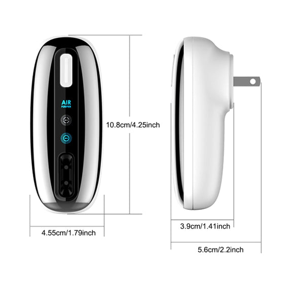 90V-250V Plug-in Negative Ion Air Purifier Portable Odor Removing Device UK Adapter+ EU Host