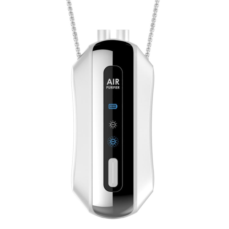 Portable Negative Ion Air Purifier Home Hanging Neck Purifier, Style: Chain Style (White) - free shipping - PMC TechLife - Order now!
