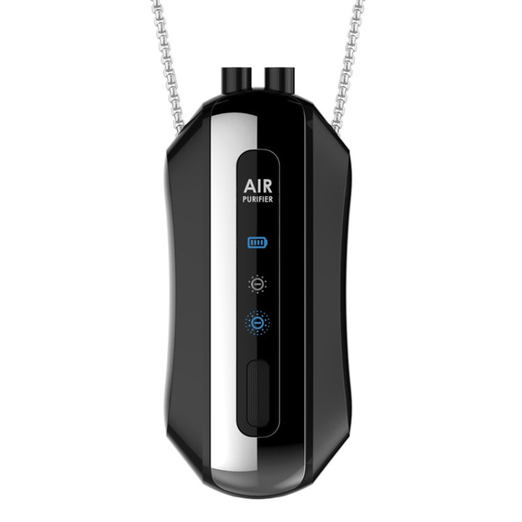 Portable Negative Ion Air Purifier Home Hanging Neck Purifier, Style: Chain Style (Black) - free shipping - PMC TechLife - Order now!