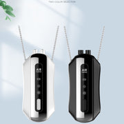 Portable Negative Ion Air Purifier Home Hanging Neck Purifier, Style: Chain Style (White)
