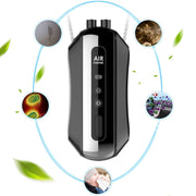 Portable Negative Ion Air Purifier Home Hanging Neck Purifier, Style: Chain Style (White)