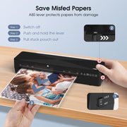 9 Inch A4 Hot Cold Laminator Machine Book Documents Laminator, Size: Only Machine(220V EU Plug)