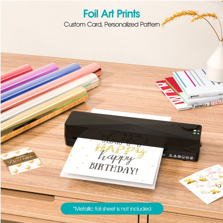 9 Inch A4 Hot Cold Laminator Machine Book Documents Laminator, Size: Only Machine(110V US Plug)