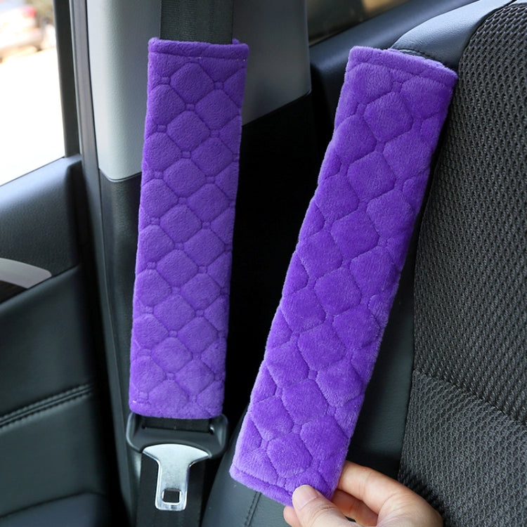 Car Seat Belt Protector Soft Extended Shoulder Pads, Color: Rose Red Square - Seat Belts & Padding by PMC TechLife | Online Shopping South Africa | PMC TechLife | Buy Now Pay Later Mobicred