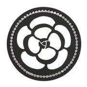 Car Water Cup Anti-skid Mat Door Slot Interior Modification Mat With diamond(Big Camellia)