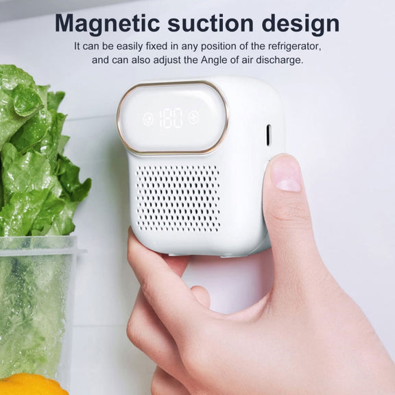 M16 Fridge Deodorizer Negative Ion Digital Display Magnetic Mounting Freezer Odor Remover