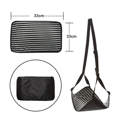 Travel Foot Rest Hammock Office Leisure Pedal, Color: Black Split - Hammocks by PMC Jewellery | Online Shopping South Africa | PMC Jewellery | Buy Now Pay Later Mobicred