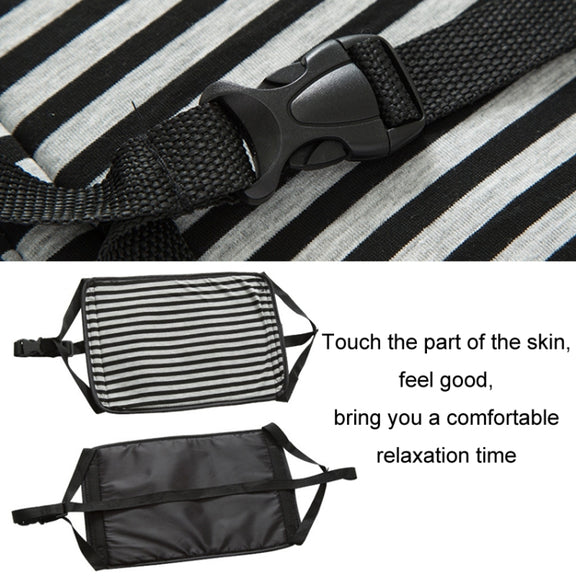 Travel Foot Rest Hammock Office Leisure Pedal, Color: Black Split