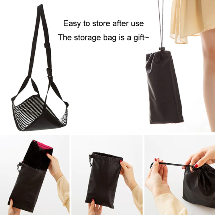 Travel Foot Rest Hammock Office Leisure Pedal, Color: Black White Stripe All-in-one - Hammocks by PMC TechLife | Online Shopping South Africa | PMC TechLife