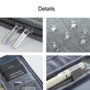 Travel Water-resistant Dustproof Portable Passport Document Bag, Color: Black Small
