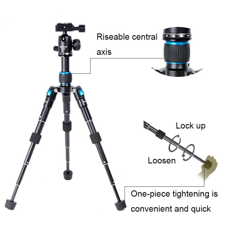 BEXIN V30 Adjustable Aluminum Alloy Desktop Camera Tripod Mini Portable Folding Live Tripod(MS08-S) - free shipping - PMC TechLife - Order now!