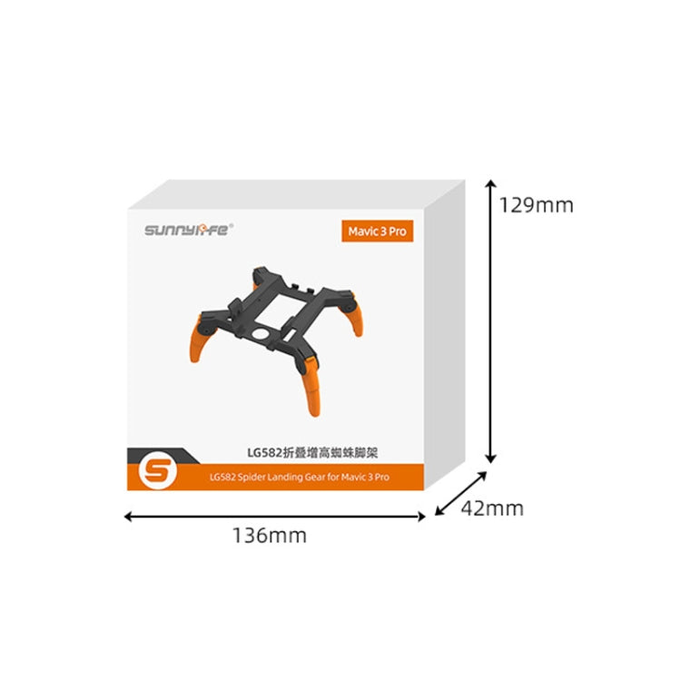 Sunnylife M3P-LG582 For DJI Mavic 3 Pro Folding Increases Tripod Protection Support Spider Landing Rack(Grey) - Holder Series by PMC TechLife | Online Shopping South Africa | PMC TechLife