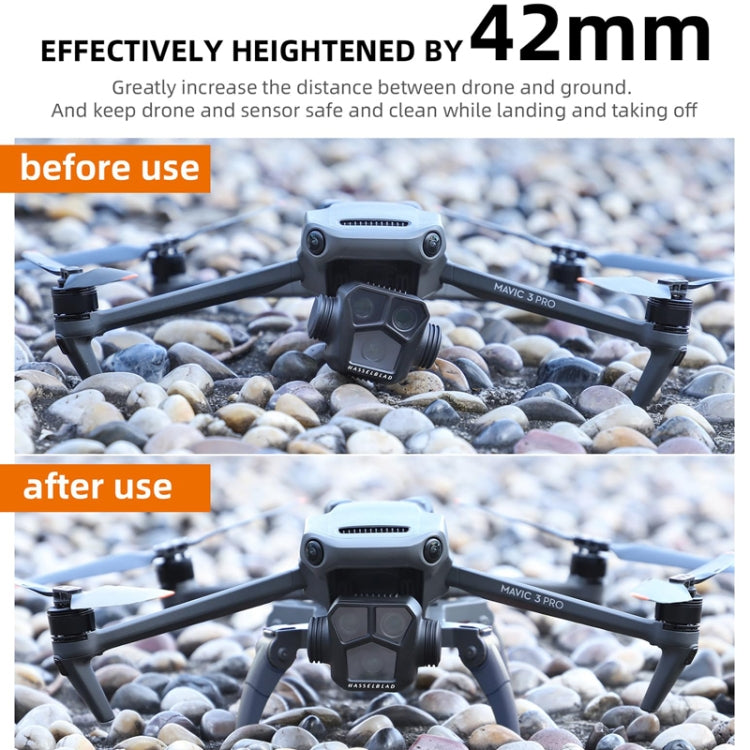 Sunnylife M3P-LG582 For DJI Mavic 3 Pro Folding Increases Tripod Protection Support Spider Landing Rack(Dual Color)
