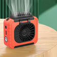 Outdoor Waist-Mounted Lighting Fan Multifunctional Bracket Hanging Neck Fan(Apricot) - free shipping - PMC TechLife - Order now!