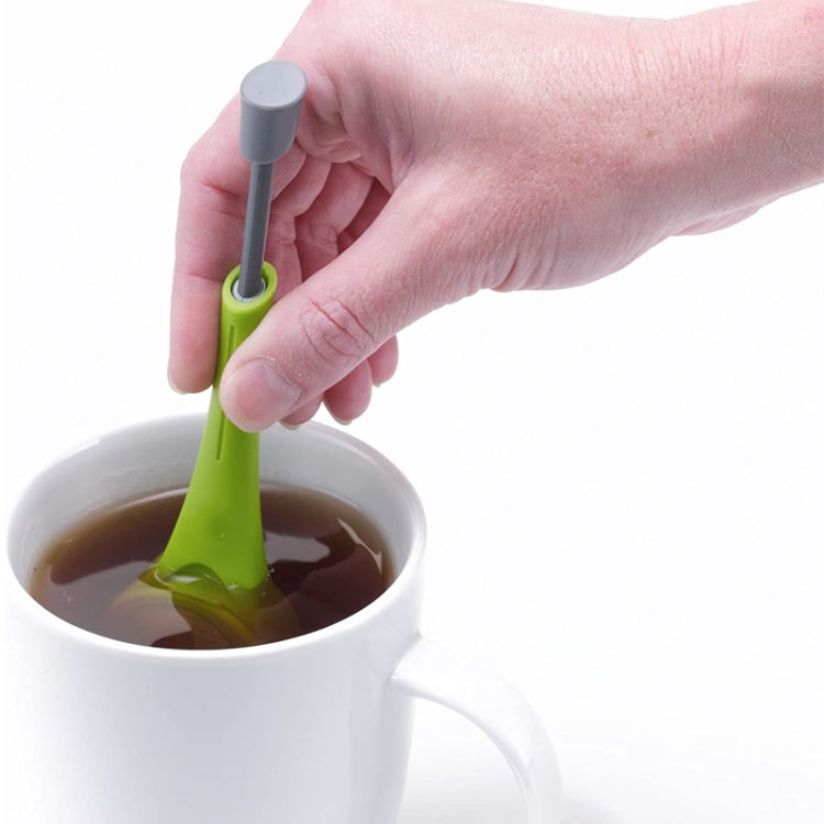 Tea Strainer Reusable Tea Infuser Built-In Plunger Portable Food-Grade Plastic Tea&Coffee Strainer - Tea Strainers by PMC TechLife | Online Shopping South Africa | PMC TechLife | Buy Now Pay Later Mobicred
