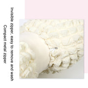 Car Seat Breathable And Comfortable Puff Pillow Upholstery, Color: Lumbar Pillow Beige