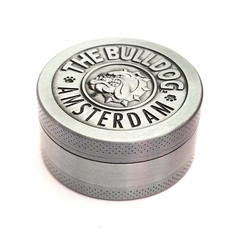 50mm  Bulldog Grinder Tobacco Herb Zinc Alloy Grinders, Spec: 3-layer Ancient Silver - Cigarette Box & Ashtrays by PMC TechLife | Online Shopping South Africa | PMC TechLife