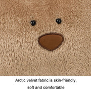 Car Cartoon Bear Plush Seat Upholstery Pillow, Color: Lumbar Pillow Brown