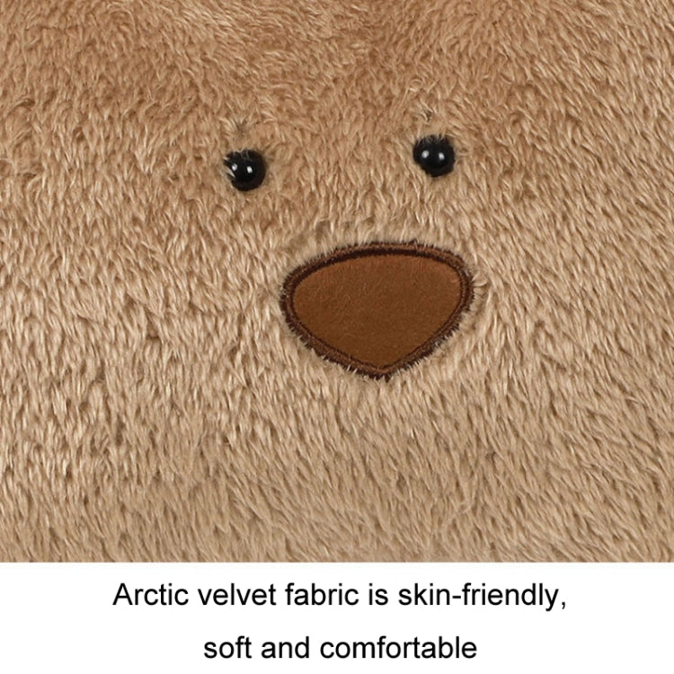 Car Cartoon Bear Plush Seat Upholstery Pillow, Color: Lumbar Pillow Brown