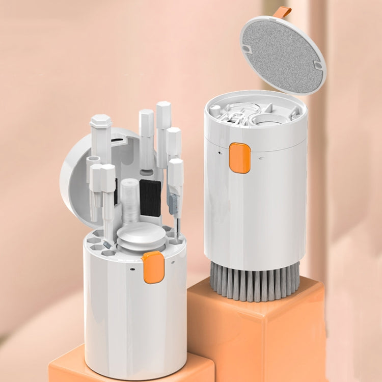 Q20 Headphone Cleaning Pen Mobile Phone Camera Computer Cleaning Tool Without Liquid(White Orange) - free shipping - PMC TechLife - Order now!