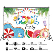 80x120cm Summer Pool Party Decoration Backdrop Swimming Ring Photography Background Cloth(11418495)