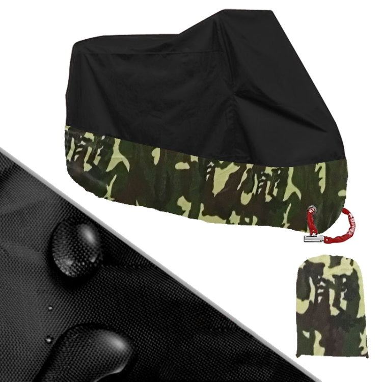 190T Motorcycle Rain Covers Dustproof Rain UV Resistant Dust Prevention Covers, Size: XL(Black Camouflage) - Protective Gear by PMC TechLife | Online Shopping South Africa | PMC TechLife | Buy Now Pay Later Mobicred