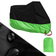 190T Motorcycle Rain Covers Dustproof Rain UV Resistant Dust Prevention Covers, Size: XXXXL(Black and Green) - free shipping - PMC TechLife - Order now!