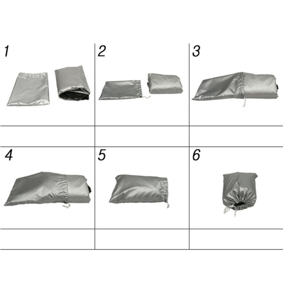190T Motorcycle Rain Covers Dustproof Rain UV Resistant Dust Prevention Covers, Size: XXL(Black and Light Blue)