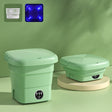 4.5L Mini Portable Folding Household Washing Machine Underwear Washer, Color: Fruit Green + Blue Light Antibacterial(UK Plug) - free shipping - PMC TechLife - Order now!