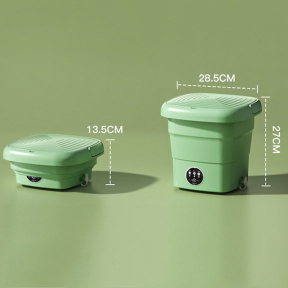 4.5L Mini Portable Folding Household Washing Machine Underwear Washer, Color: Fruit Green(US Plug)