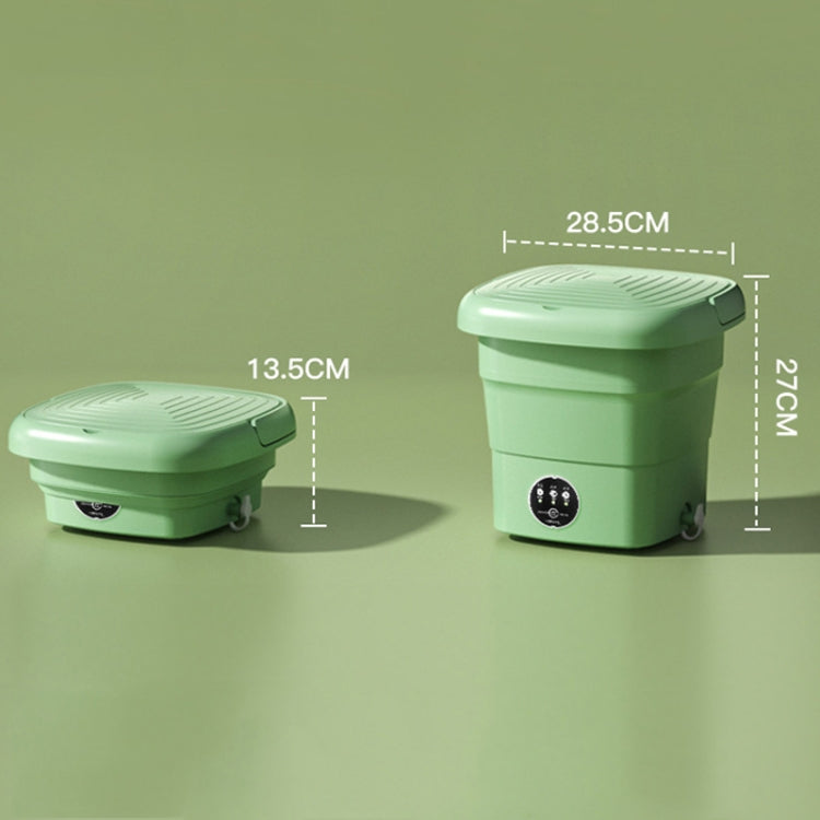4.5L Mini Portable Folding Household Washing Machine Underwear Washer, Color: Fruit Green(US Plug)