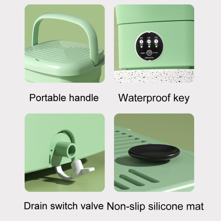 4.5L Mini Portable Folding Household Washing Machine Underwear Washer, Color: Fruit Green(US Plug)