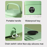 4.5L Mini Portable Folding Household Washing Machine Underwear Washer, Color: Fruit Green(EU Plug)