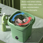 4.5L Mini Portable Folding Household Washing Machine Underwear Washer, Color: Fruit Green(US Plug)