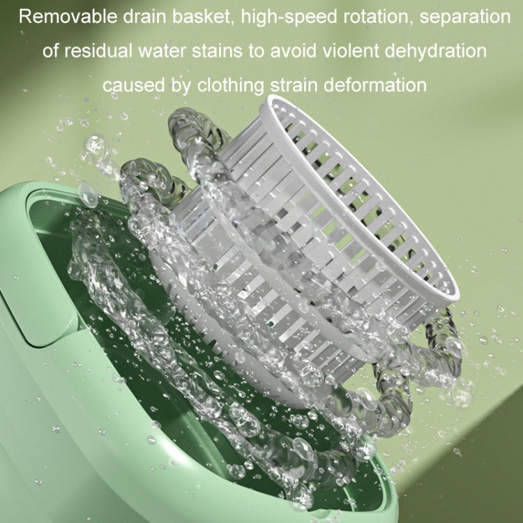 4.5L Mini Portable Folding Household Washing Machine Underwear Washer, Color: Fruit Green(US Plug)