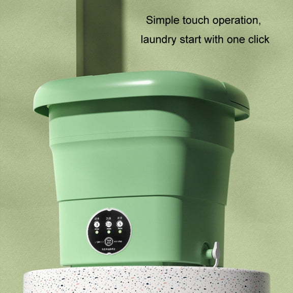 4.5L Mini Portable Folding Household Washing Machine Underwear Washer, Color: Fruit Green(US Plug)