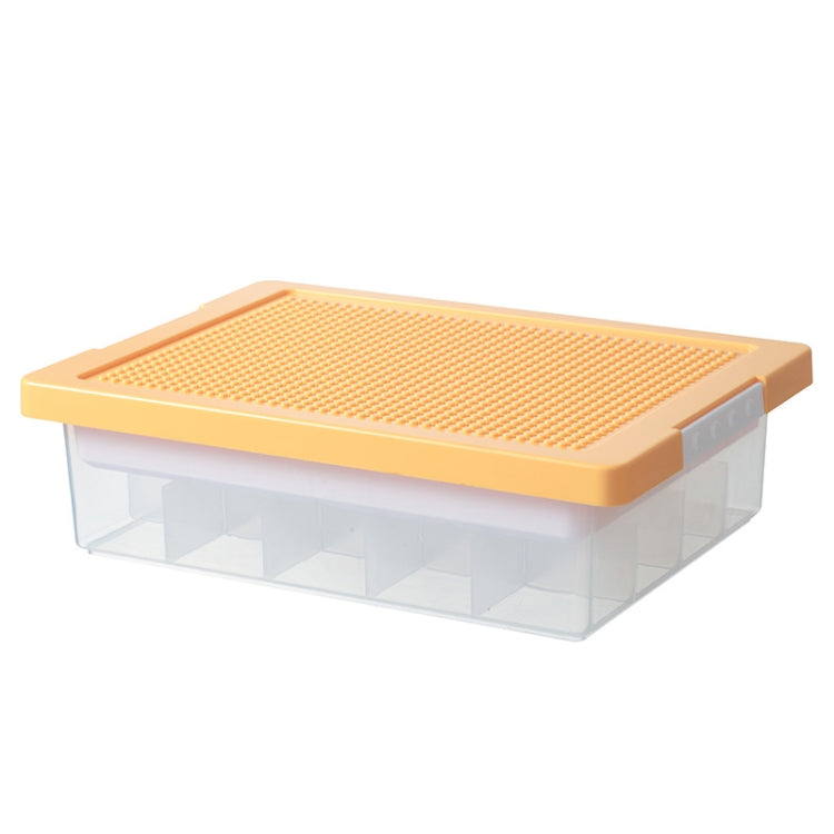 Children Toy Parts Building Blocks Storage Box(Yellow) - Storage Boxes by PMC TechLife | Online Shopping South Africa | PMC TechLife