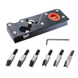 Woodworking Multi-Angle Chamfering Adjustable Depth Hand Planer, Color: Black + 6 Blades - free shipping - PMc TechLife - Order now!