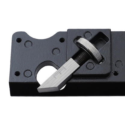 Woodworking Multi-Angle Chamfering Adjustable Depth Hand Planer, Color: Black + 6 Blades - free shipping - PMC Jewellery - Order now!