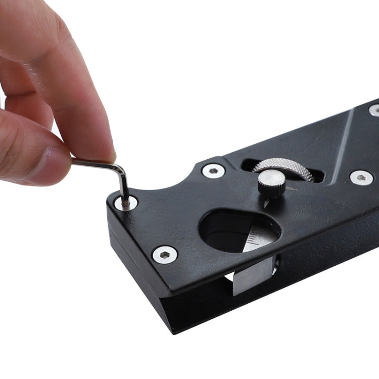 Woodworking Multi-Angle Chamfering Adjustable Depth Hand Planer, Color: Black + 6 Blades - free shipping - PMC Jewellery - Order now!